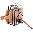 thumbnail image 1 of Cutting Board Rack Holder Chopping Board Organizer, Stand Holder Pot Pan Lid Organizer Rack for Dish Drain Kitchen Countertop Cookie Sheet Storage, 1 of 5