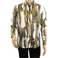 thumbnail image 2 of Men Sports Shirt by DE-NIKO Long Sleeves Fashion Print Modal Nk20188 White Olive, 2 of 9
