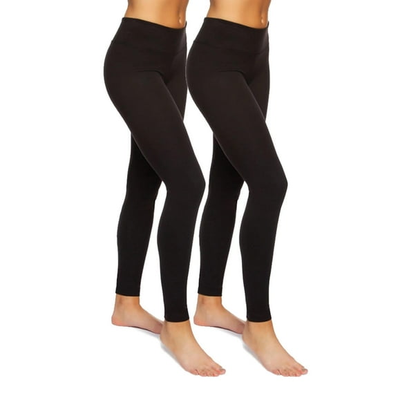 Felina Sueded Athleisure Performance Legging (2-Pack) Womens Leggings w/Slimming Waist Band Style: C3690RT