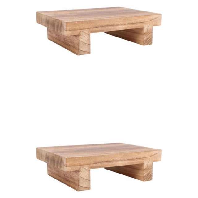 Advancent Wooden Bedside Step Stool Indoor Outdoor Bed Stool for Bedsise Tipo 1 2piezas