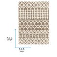 thumbnail image 7 of Livabliss Area Rugs for Living Room, 5x7 Urban Shag Global Medium Brown Rug, Bedroom Dining Room Home Decor Stain Resistant Carpet (5'3" x 7'3"), 7 of 7