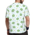 thumbnail image 2 of Wukai Kawaii Frogs Print Men's Short-Sleeved Mesh T-Shirt,Quick-Dry Short Sleeve Workout T-Shirt-5X-Large, 2 of 8