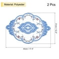 thumbnail image 2 of REGALWOVEN Retro Lace Placemat Oval Embroidered Table Place Mats French Doilies Blue, 2 of 7