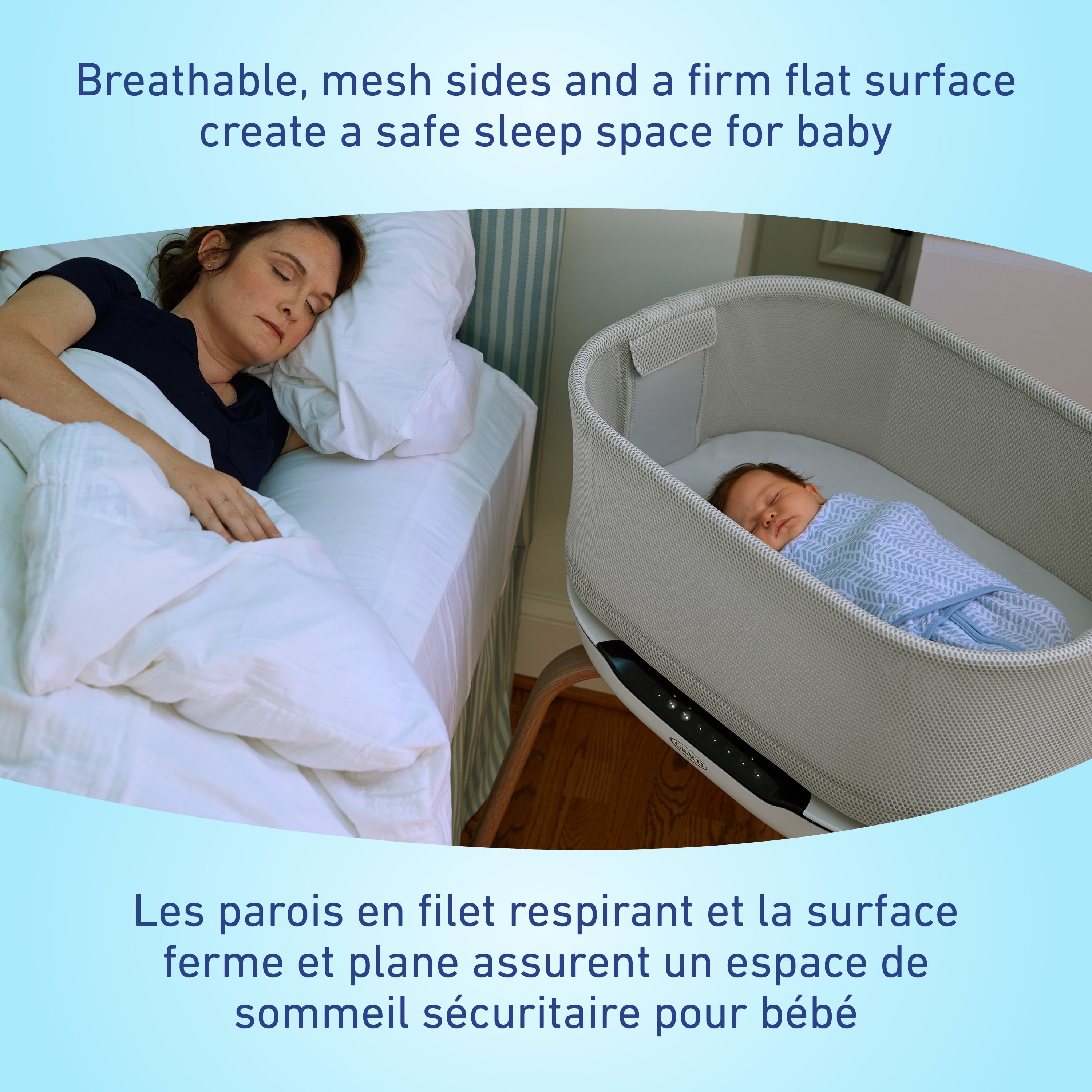Couchette apaisante de Graco Détection Intelligente, Luna