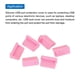 thumbnail image 4 of 25 piezas de tapones de puerto USB tipo A, cubiertas de silicona, protectores contra el polvo para el extremo hembra USB, rosa, 4 of 7