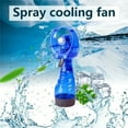 thumbnail image 6 of Office Desk Air Misting Portable Humidifier Cooling Hand Held Spray Fan Water Spray Fan Battery Power RED, 6 of 8