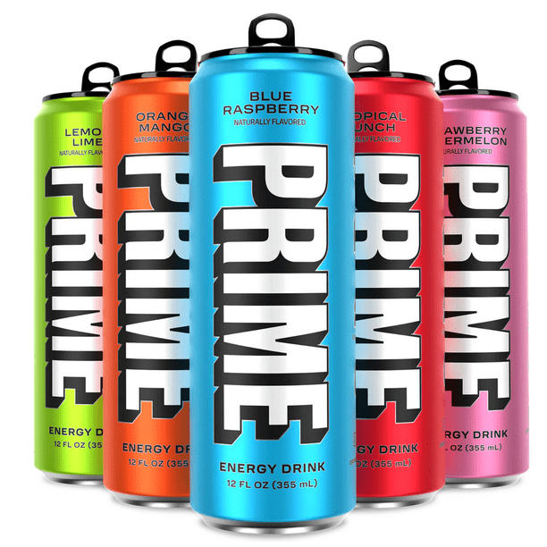 NEW! Prime Energy Drink Variety Pack (All Flavors) 12 fl oz 5 Pack