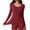 Wine, variant on HAiming Women's Undershirts Long Sleeve Slim Solid Color Scoop Neck Base Layer Top Fall Winter Going out Shirts