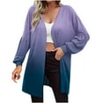thumbnail image 1 of CEHVOM Mode Femmes Imprimé Ample Cardigan à Manches Longues Manteau Blouse Liquidation, 1 of 6