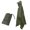 Army Green, variant on 3 in 1 Hooded Rain Poncho with Sleeves Water Resistant Cover for Motorcycle Camping Hiking Travel Use