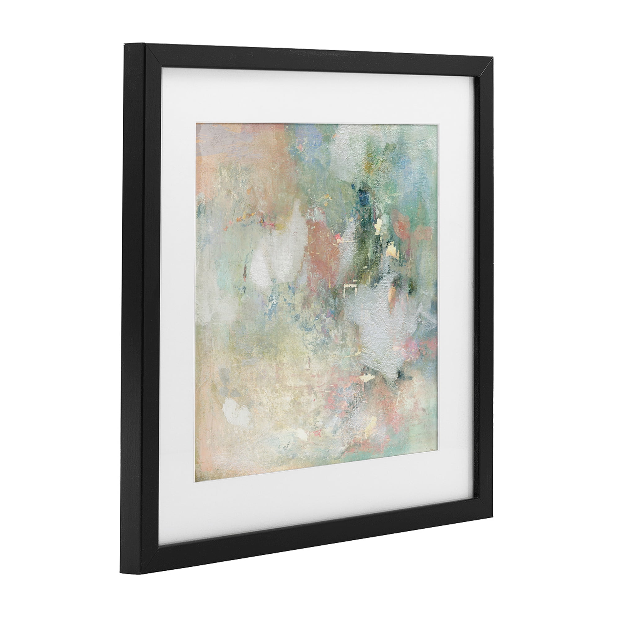 Stupell Industries Serene Pastel Brushstroke Harmony Black Framed Print Under Glass, design by Carol Robinson
