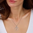 thumbnail image 3 of Turandoss 14K White Gold Plated Cz Initial Love Heart Pendant Necklaces for Women Girls Letter A-Z Pendant Chain Graduation Wedding Birthday Jewelry Gifts for Teen Kids Mom Wife Bride Age 4-6, 3 of 8