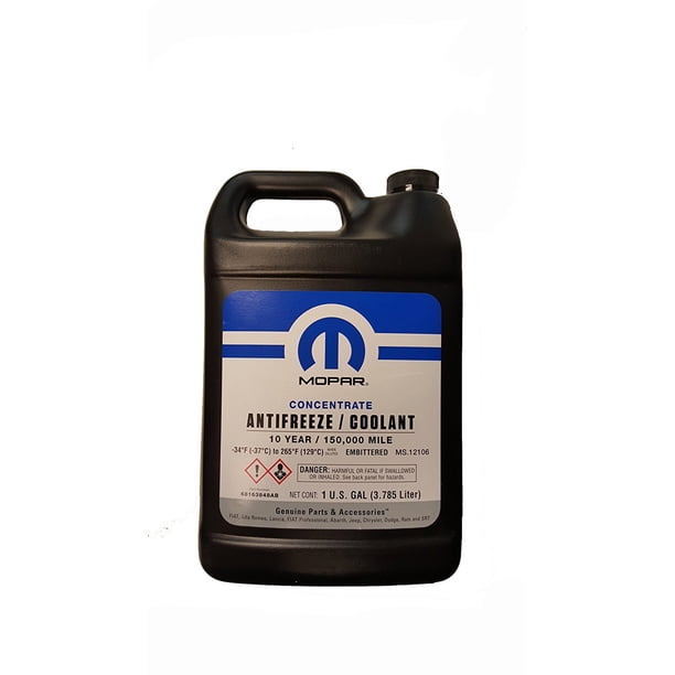 Mopar ab 10 Year 150 000 Mile Coolant Concentrate 1 Gallon Walmart Com Walmart Com