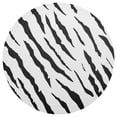 thumbnail image 3 of Ryvnso Zebra Black Print Round Plate Mats Dining Table Placemat Set of 4 for Holiday Decoration, 3 of 7