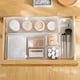 thumbnail image 2 of Caja organizadora de cajones de 4 Uds., caja de almacenamiento de plástico esmerilado Compatible con caja de almacenamiento de escritorio para cosméticos, sol para sala de estar, 2 of 5