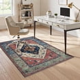 thumbnail image 1 of Anidaroel Office Chair Mat for Hardwood Floor, 4x6 Under Desk Rug for Rolling Chair, Computer Desk Chair Mat, Anti-Slip Backing Large Floor Protector Rug for Home Office, Rust, 1 of 8