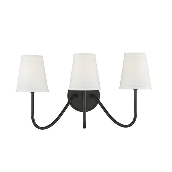 Trade Winds Lighting 3-Light Wall Sconce In Oil Rubbed Bronze