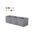 thumbnail image 1 of Cajas De Almacenamiento De Organizadora Tela Plegables/3pcs Xtellar gris, 1 of 4