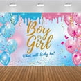 thumbnail image 2 of Gender Reveal Background “Boy or Girl” Backdrop Blue Pink Gender Reveal Party What Will Baby Be Banner Baby Shower Photography Photo Booth, 2 of 9
