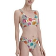 thumbnail image 4 of High Waisted Bikini Sets For Women, Easter Egg A Swimsuits Tummy Control, Two Pieces Bathing Suit, 4 of 8
