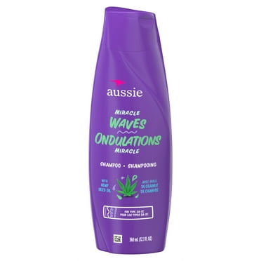 Aussie Shampoo Miracle Waves 12.1oz (Pack of 2)