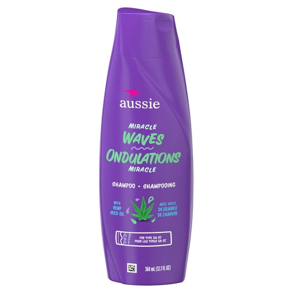 Aussie Shampoo Miracle Waves 12.1oz (Pack of 3)