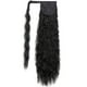 thumbnail image 4 of Pelucas europeas y americanas pelucas rizadas largas extensiones de cabello para mujeres cola de caballo con velcro pelucas de fibra química JM, 4 of 5