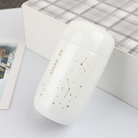 Stainless Steel kids Cups,Starry Capacity Leakproof Coffee Mug 304 Stainless Steel Vacuum Flask 200ML Thermo Water Bottle Outdoor Accessory,Couple Pocket Bottle,A Gift for Lover,Kids