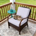 thumbnail image 4 of Outdoor Patio Cushion Covers 4 Pack Minimalist Lavender Striped Patio Chair Cushion Covers Modern Art Vertical Line Print Waterproof Outdoor Seat Cushion Covers for Patio Furniture 22"x22", 4 of 9