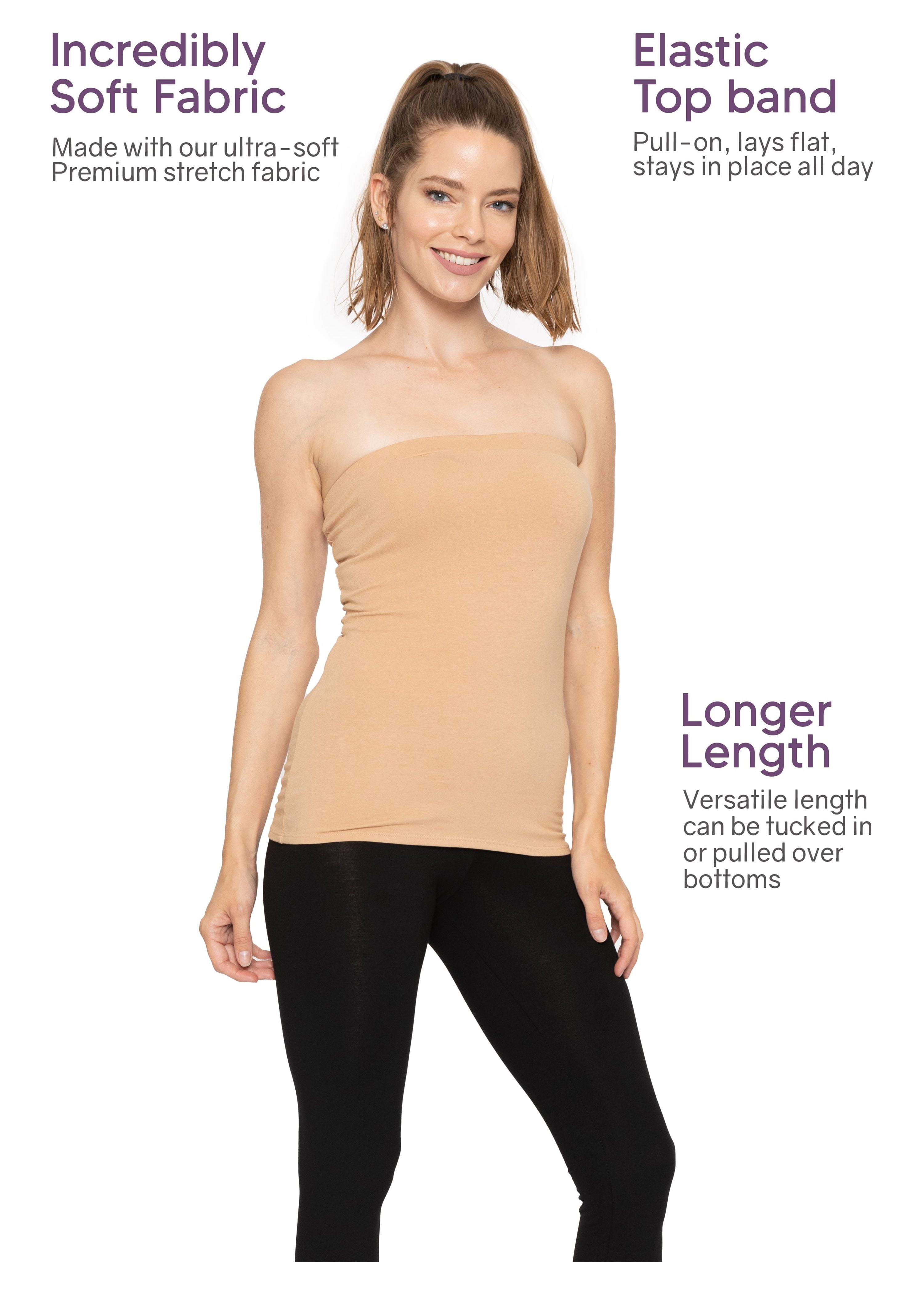 cotton bandeau tube top