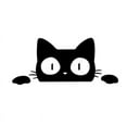 thumbnail image 1 of White and Black, 10 pcs, Waterproof Stickers for Car, Cats and Animals Pattern, 1 of 4
