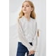 thumbnail image 3 of ABPHQTO Camisa blanca con ribete de ganchillo con patrón de puntos suizos para niñas pequeñas para mujer, 3 of 5