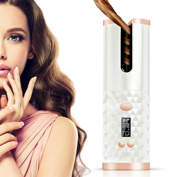 NIYPS Cordless Hair Curler-Cordless USB Rechargeable Automatic Curling Iron Portable Wireless Curling Wand