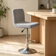 thumbnail image 5 of CHENjy Bar Stool Seat Covers, High Elastic Knitted Wrap, Dining Room Chairs Slipcover for Kitchen Counter Pub, Grey, 5 of 7