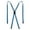 Blue, variant on CTM Elastic Clip-End 1/2 Inch Skinny Urban Suspenders (Women)