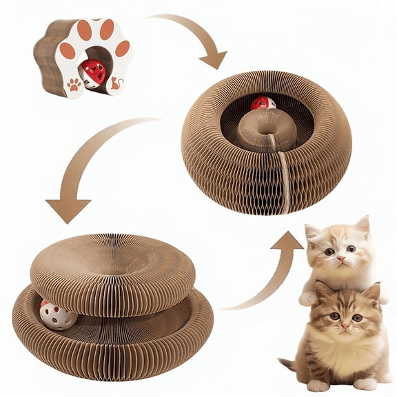 Foldable Multi-Level Cardboard Cat Scratcher