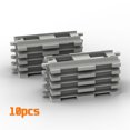 thumbnail image 4 of Big Building Block Light Gray Railroad Track Compatible Duplo Trains Parts kit Platform Curved Track Toy Set For Children's Gift 5pcs straight track, 4 of 6