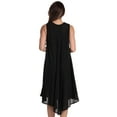 thumbnail image 3 of Riviera Sun Women's Sleeveless Umbrella Dresses - Stylish and Breezy Summer Fashion (Black With Buttons, Small), 3 of 3