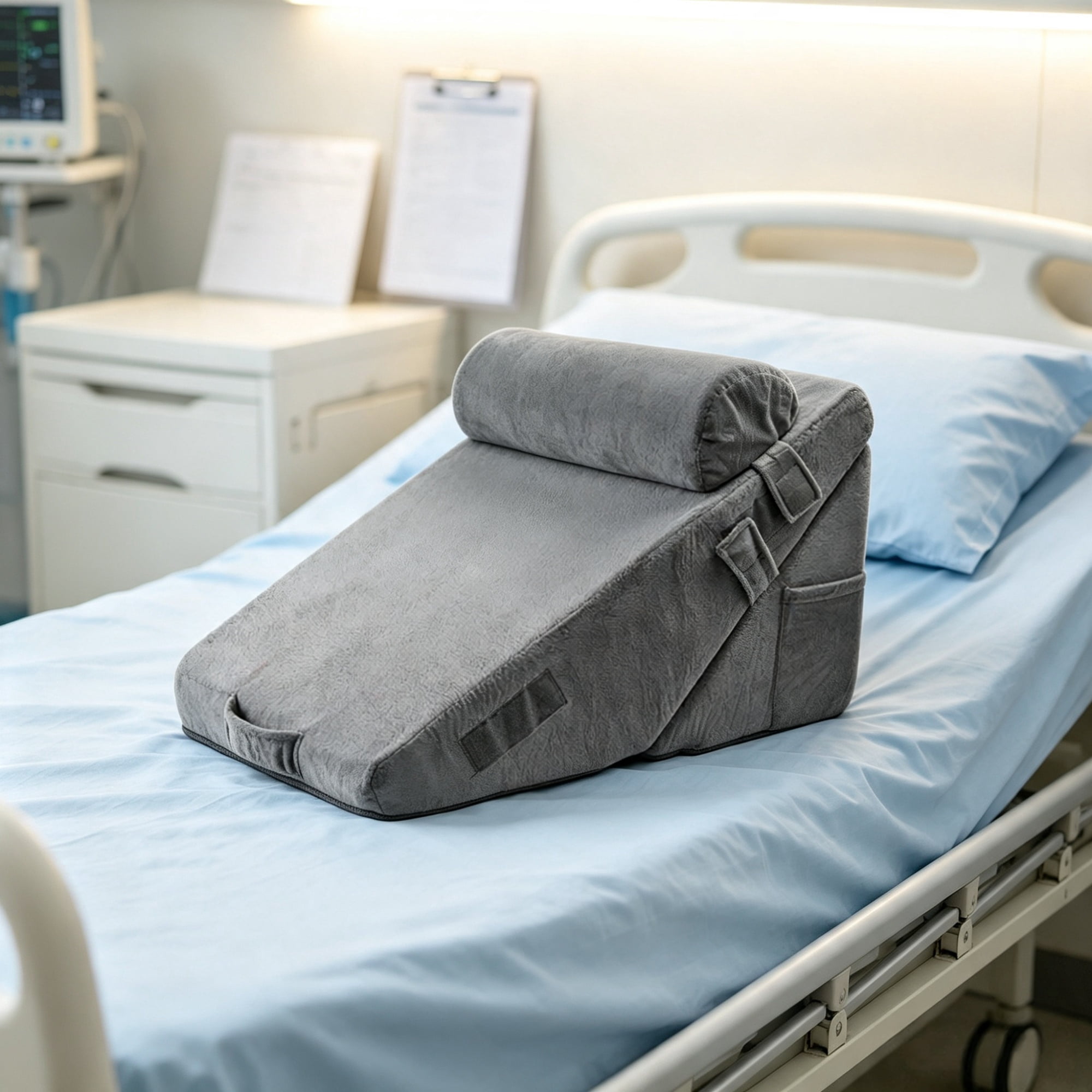 3-Piece Adjustable Orthopedic Bed Wedge Set, Sleep Pillow with Washable Cover for Acid Reflux & Snoring Relief