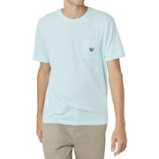 Chaps Men's Super Soft Heathered Short Sleeve Logo Pocket T-Shirt