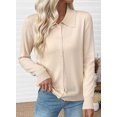 thumbnail image 2 of UZMOG Cardigan Sweaters for Women, Lightweight Trendy Long Sleeve Lapel Collar Button Down Sweater Cardigans, 2 of 7