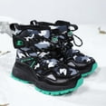 thumbnail image 6 of REDARER Winter Boots for Kids, Thickened Plush Lined Snow Boots with Secure Closure, Solid Color Non-Slip Outdoor Shoes,Size:11-11.5 Years, 6 of 9