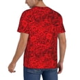 thumbnail image 2 of KLL Red Rose for Men's Baseball Shirts,Short Sleeve Casual Shirts Button Down Shirt for Men Beach Summer Wedding Shirt-Medium, 2 of 7