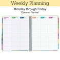 thumbnail image 5 of Aug 2025-Jul 2026 Lite Teacher Lesson Planner 2025-2026, Notebook 8.5x11 Daily Weekly Monthly Organizers, 7 Periods, Dated Calendar, Page Tabs, Bookmark, and Planning Stickers (Pastel Peacock), 5 of 6