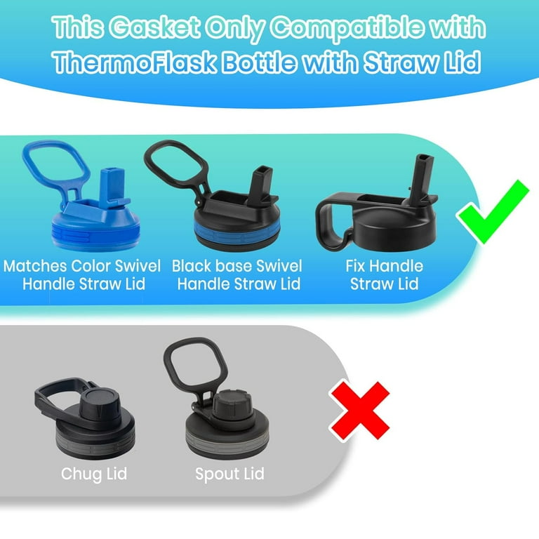 Hydro Flask Straw Lid Rubber Seal Pack Gaskets Compatible With