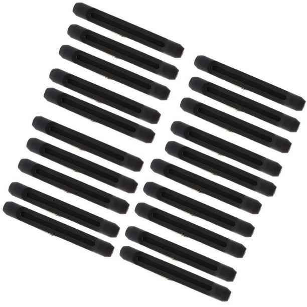 10 pares de ganchos de silicona antideslizantes para las patillas de las gafas Negro