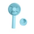 thumbnail image 2 of Matsuzay Ventilador portátil de mano con carga USB y soporte para teléfono para niñas pequeñas y hermosas a la moda Electrodomésticos Azul 800mAh, 2 of 6