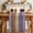 Purple, variant on Farmhouse Light Blue Brown Table Runner - 108 Inch Long Vintage Wooden Striped Cotton and Linen Blended Dress Scarves Farmhouse Table Runner for Kitchen Dining, Coffee Table, 13" x 108"