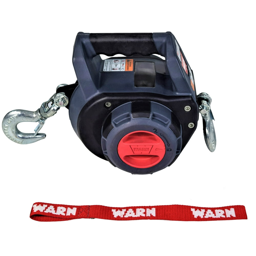 Warn 101570 Drill Winch 750 lbs Capacity 40' Steel Rope Freespool