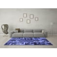 thumbnail image 3 of Ahgly Company Machine Washable Indoor Rectangle Patchwork Blue Transitional Area Rugs, 8' x 12', 3 of 4